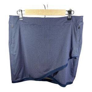 PETER MILLAR Women’s UPF 50+ Laura Wrap Athletic Skirt/Skort Blue Size Large